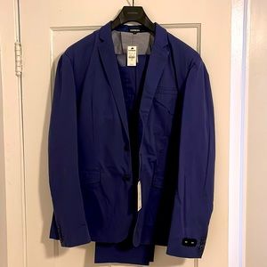 Express Blue slim suit
